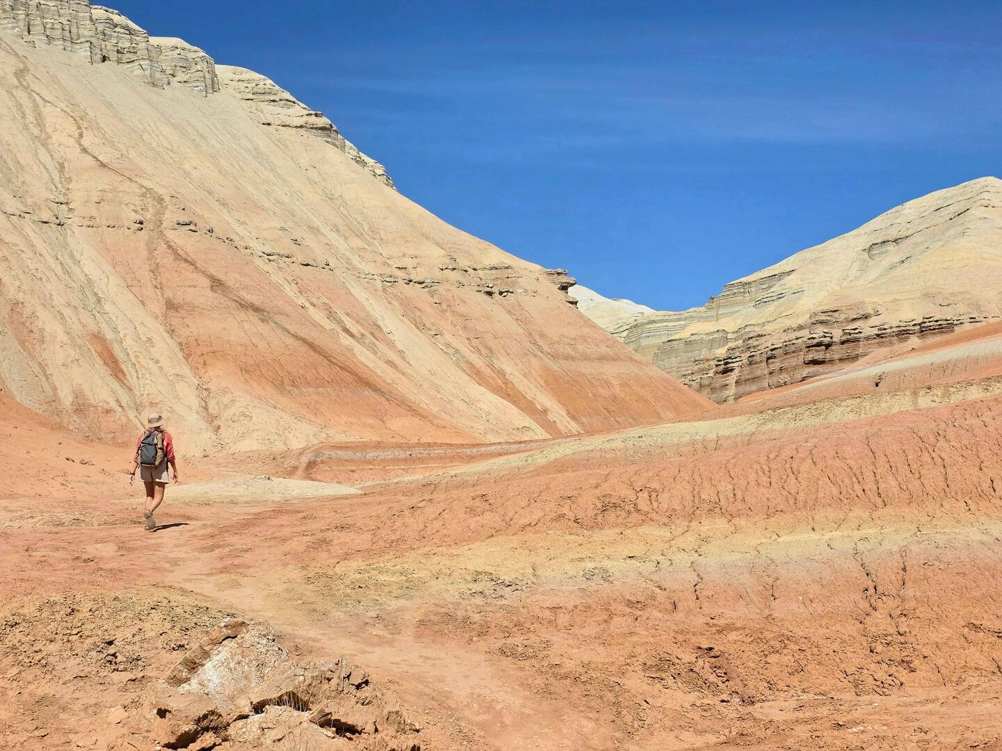 Rainbow stripes in the red dirt