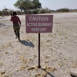 "Eingang " zum Flughafen.