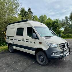 Erster Übernachtungsplatz in Polen direkt hinter der Grenze.