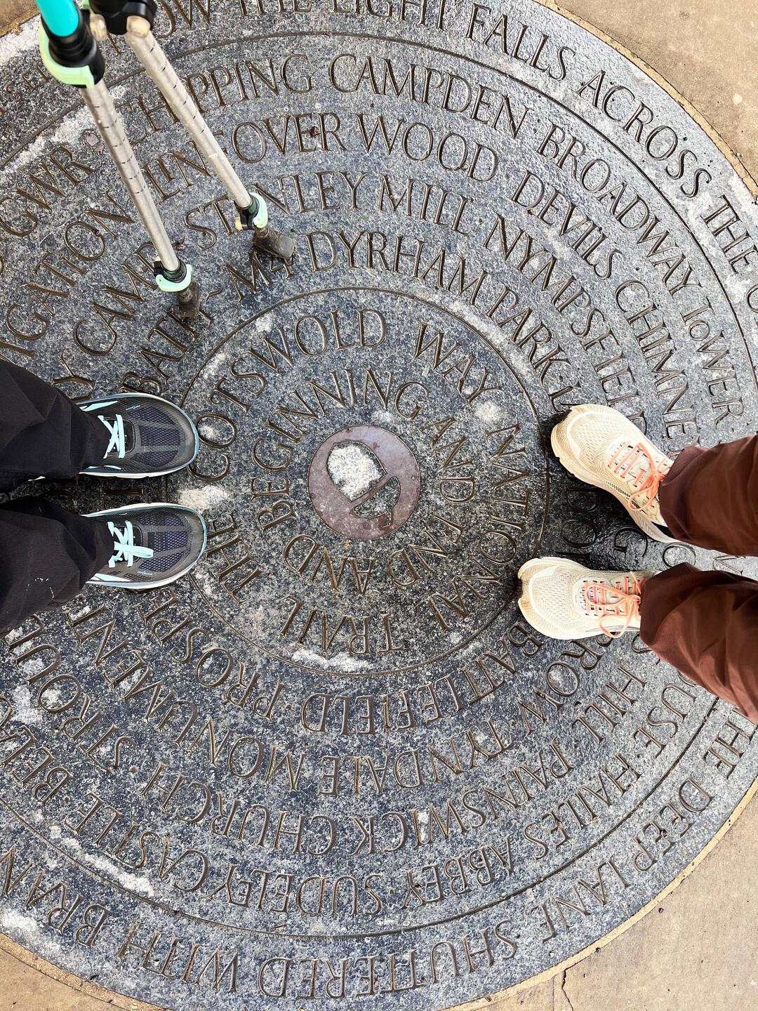 The official start at the brass acorn