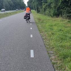 Absolut tolle Radwege in Holland - Theo ist begeistert!