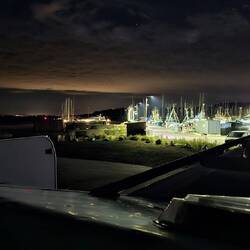 Der Hafen von Gilleleje bei Nacht...