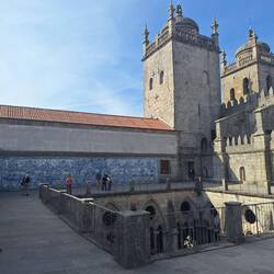 Behind the Sé Cathedral, above the cloister