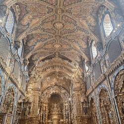 Inside the Igreja de Santa Clara - so much gold leaf!