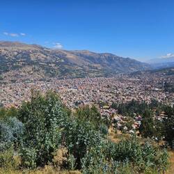 Mirador de Rataquenua, Aussichtspunkt auf die Stadt Huaraz