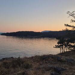 Ein schöner Sonnenuntergang auf Salt Spring Island