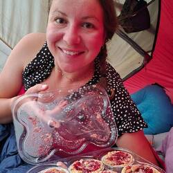 Geburtstagstörtchen für die Geburtstagssahneschnitte