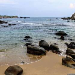 On the beach in San Augustin.