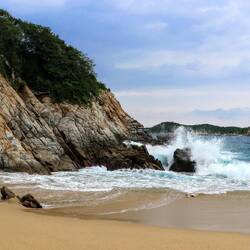 On the beach in San Augustin.