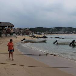 On the beach in San Augustin.