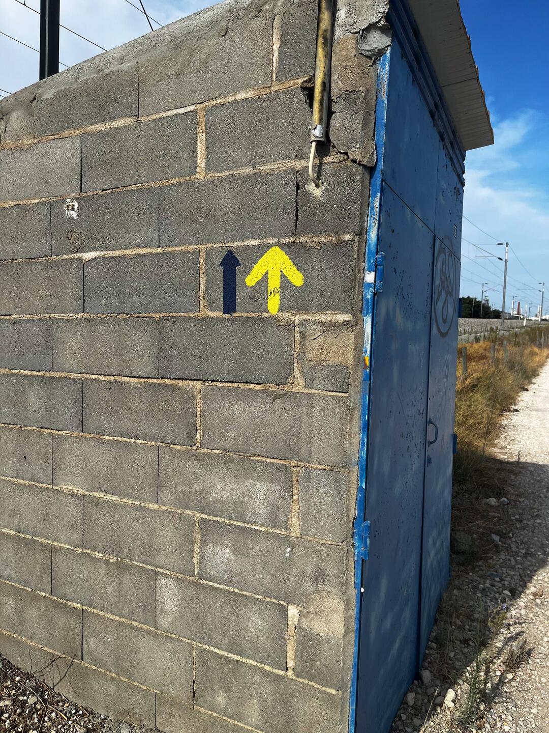 Yellow is for Camino de Santiago (Spain), Blue is for Camino Fatima.