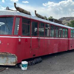 Old Pikes Peak cog railway train-set