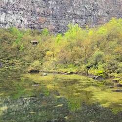 Video of the pond at the end of the canyon
