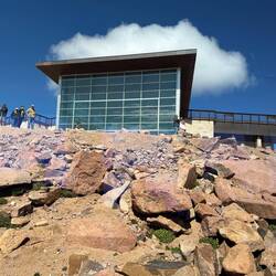 The Visitor Centre on the summit