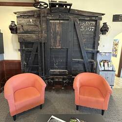 A nicely-curated presentation on one wall of the Alamosa Visitor Centre