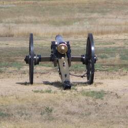 Originale Kanone aus der Zeit der Trails