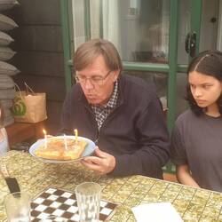 Grandad even got candles for Father's day