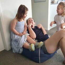 Vicki and girls being dogs!