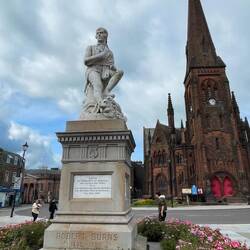 Der schottische Nationaldichter Robert Burns wird hier überall sehr verehrt.