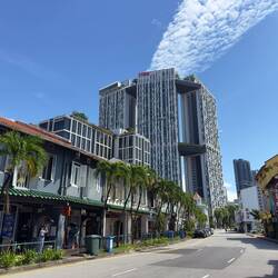 The Pinnacle dominated the landscape around Duxton Hill. Believe it or not, this is public housing.