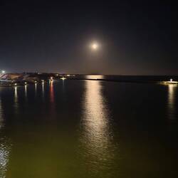 Die Abfahrt aus Liepaja um 22:30 Uhr