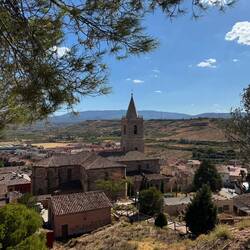 Blick auf Navarrete vom Cerro Tedeón