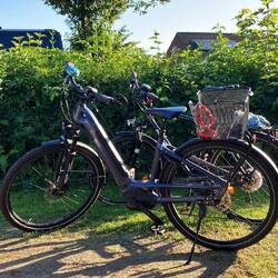 Zum Glück kein Schaden am Fahrrad, sodass wir die letzten 5km nach Hause fahren konnten🚴🏼‍♂️👍🏼