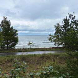 View from visitor center, more Lake Superior