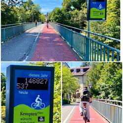 Kempten erschien uns sehr Fahrrad-freundlich