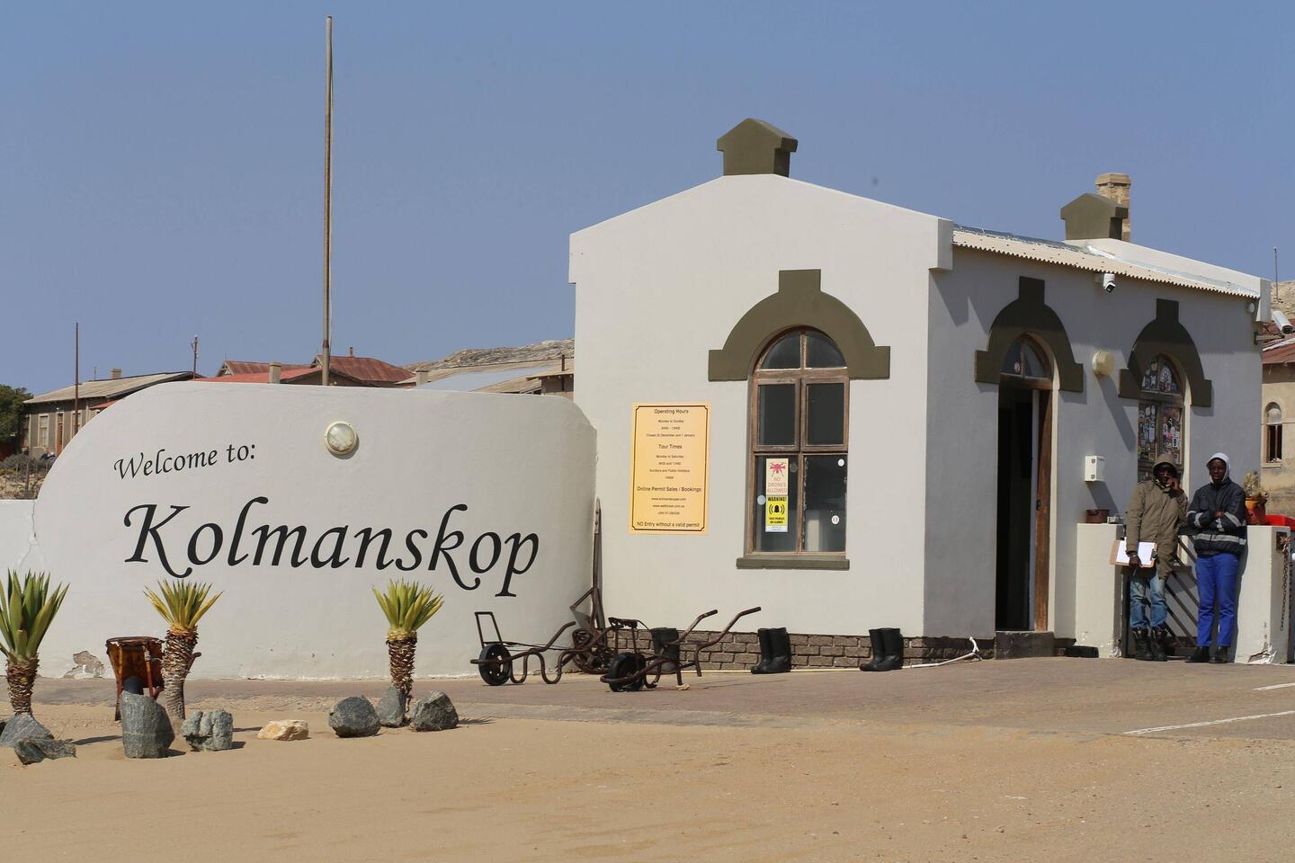 Einfahrt nach Kolmanskuppe