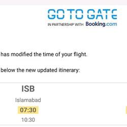 Flug nach Skardu - neue Abflugzeit