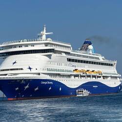 A full view of our floating hotel