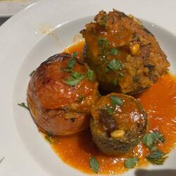 Cathy had Stuffed Summer Vegetables - delicious