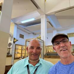 Abraham, a Bedouin, at the ruins in Amman. Aka Kojack