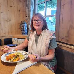 Abendessen im Hotel.