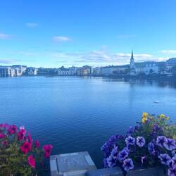 Across the lake in Reykjavik
