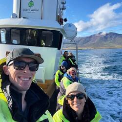 On our whale watching tour