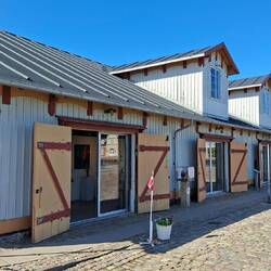 Das Kabeldepot von 1906, heute Künstlerwerkstatt und Galerie