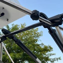 The "feet" are what mounted the earlier version of this to our Toyota Highlander's roof rack.