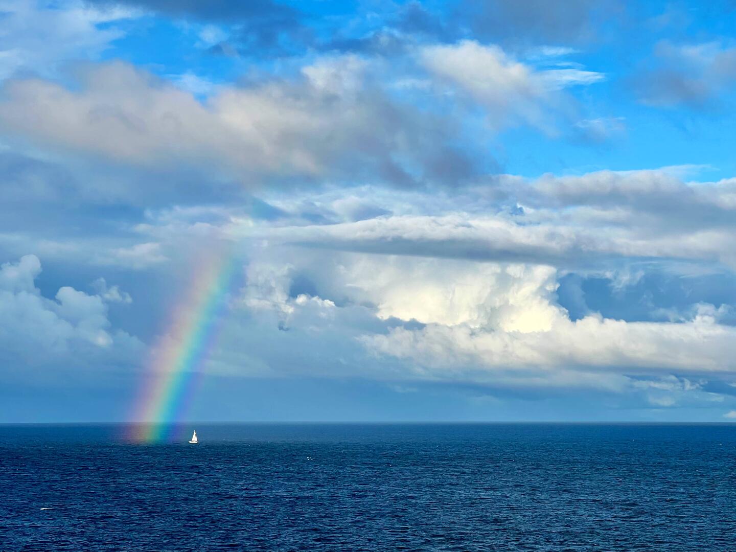Was für ein Schnappschuss am Morgen🥰🌈⛵️