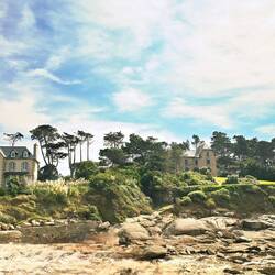 Villen direkt an der Plage de Keryvon