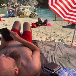 Michel arbeitet schon am nächsten footprint