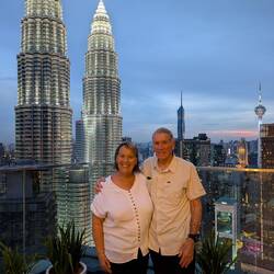 A more expensive meal tonight, but oh, the view!