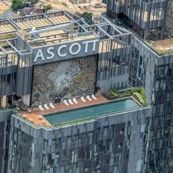 Ascott pool from Petronas Towers