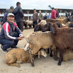 Dieser freundliche Kirgise wollte von sich aus unbedingt fotografiert werden.