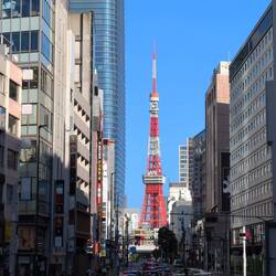 Tokyo Tower aus der Entfernung