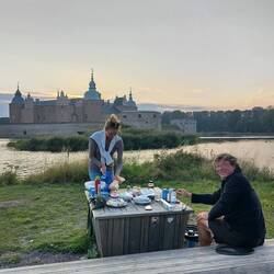 Vorbereitung für die "Nachbesprechung" der Regatta
