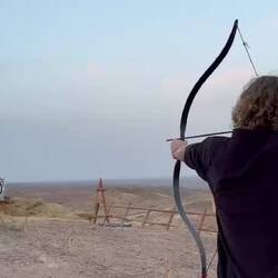 Actually not bad. Hit the target 9/10 times, although no bullseye