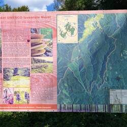Hinweis auf den UNESCO Status - leider nur in Rumänisch