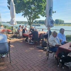 Terrasse unseres Hotels